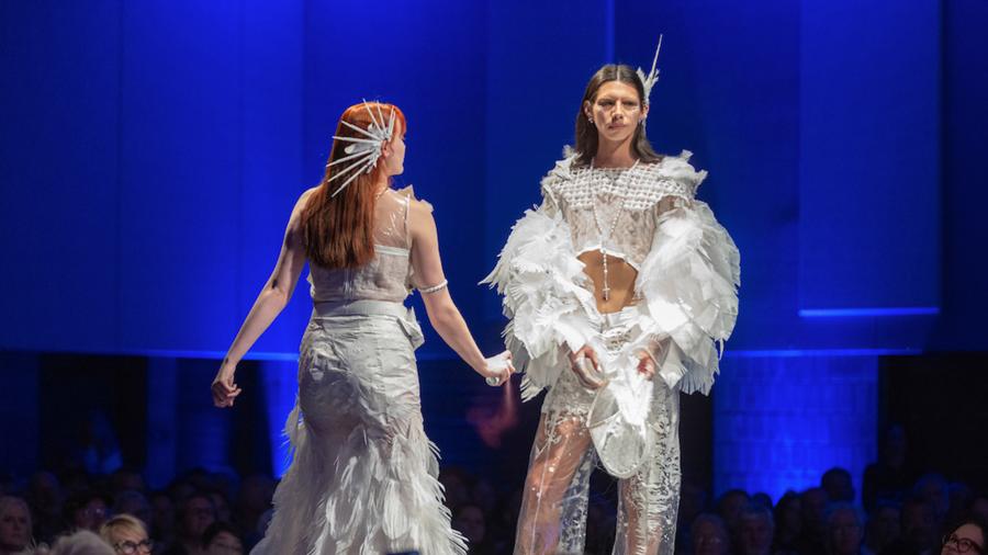 Runway to imagination: UW-Stout's sold-out Fashion Without Fabric